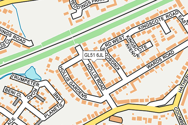 GL51 6JL map - OS OpenMap – Local (Ordnance Survey) GL51 6JL map - OS OpenMap – Local (Ordnance Survey)