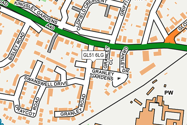 GL51 6LG map - OS OpenMap – Local (Ordnance Survey) GL51 6LG map - OS OpenMap – Local (Ordnance Survey)