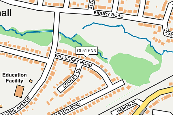GL51 6NN map - OS OpenMap – Local (Ordnance Survey) GL51 6NN map - OS OpenMap – Local (Ordnance Survey)