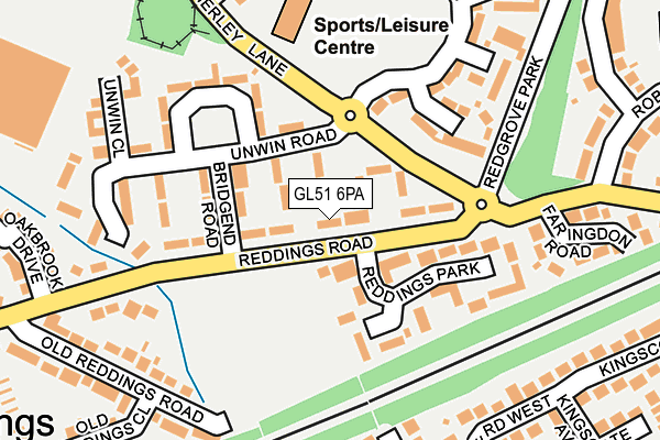 GL51 6PA map - OS OpenMap – Local (Ordnance Survey) GL51 6PA map - OS OpenMap – Local (Ordnance Survey)