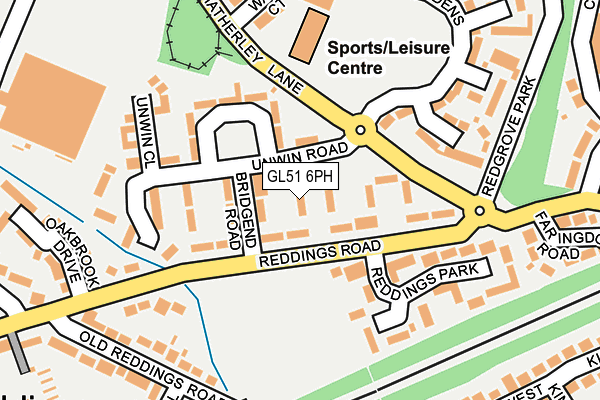 GL51 6PH map - OS OpenMap – Local (Ordnance Survey)