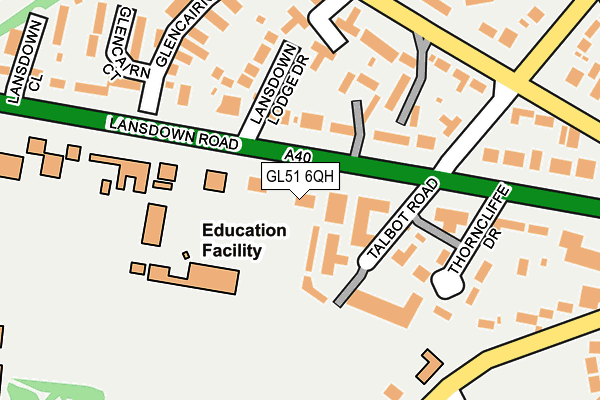 GL51 6QH map - OS OpenMap – Local (Ordnance Survey)