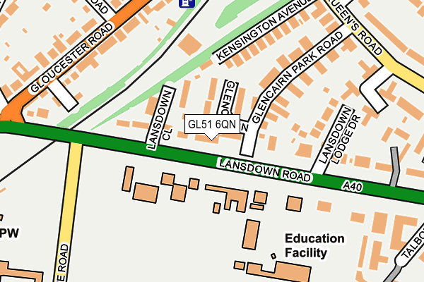 GL51 6QN map - OS OpenMap – Local (Ordnance Survey) GL51 6QN map - OS OpenMap – Local (Ordnance Survey)