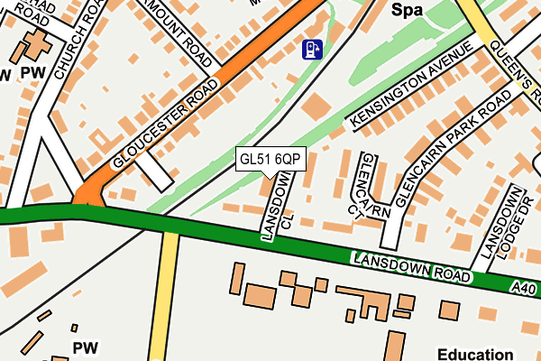 GL51 6QP map - OS OpenMap – Local (Ordnance Survey) GL51 6QP map - OS OpenMap – Local (Ordnance Survey)