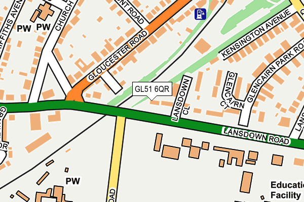 GL51 6QR map - OS OpenMap – Local (Ordnance Survey) GL51 6QR map - OS OpenMap – Local (Ordnance Survey)