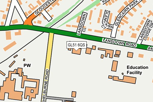 GL51 6QS map - OS OpenMap – Local (Ordnance Survey) GL51 6QS map - OS OpenMap – Local (Ordnance Survey)