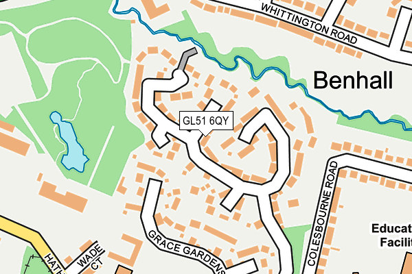GL51 6QY map - OS OpenMap – Local (Ordnance Survey) GL51 6QY map - OS OpenMap – Local (Ordnance Survey)