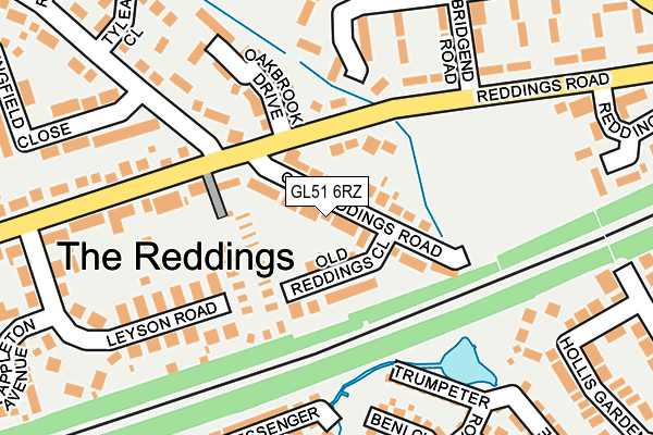 GL51 6RZ map - OS OpenMap – Local (Ordnance Survey) GL51 6RZ map - OS OpenMap – Local (Ordnance Survey)