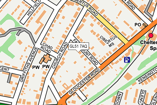 GL51 7AQ map - OS OpenMap – Local (Ordnance Survey) GL51 7AQ map - OS OpenMap – Local (Ordnance Survey)