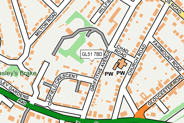 GL51 7BD map - OS OpenMap – Local (Ordnance Survey) GL51 7BD map - OS OpenMap – Local (Ordnance Survey)
