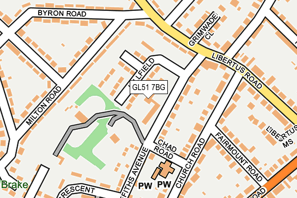 GL51 7BG map - OS OpenMap – Local (Ordnance Survey) GL51 7BG map - OS OpenMap – Local (Ordnance Survey)