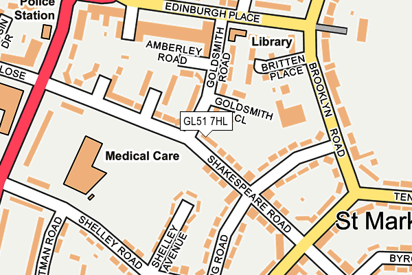 GL51 7HL map - OS OpenMap – Local (Ordnance Survey) GL51 7HL map - OS OpenMap – Local (Ordnance Survey)
