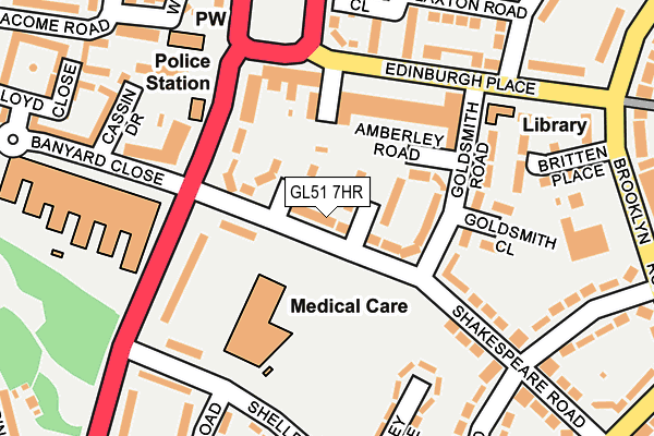 GL51 7HR map - OS OpenMap – Local (Ordnance Survey) GL51 7HR map - OS OpenMap – Local (Ordnance Survey)