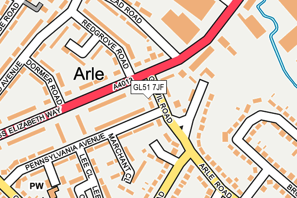 GL51 7JF map - OS OpenMap – Local (Ordnance Survey) GL51 7JF map - OS OpenMap – Local (Ordnance Survey)