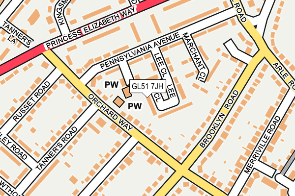 GL51 7JH map - OS OpenMap – Local (Ordnance Survey) GL51 7JH map - OS OpenMap – Local (Ordnance Survey)