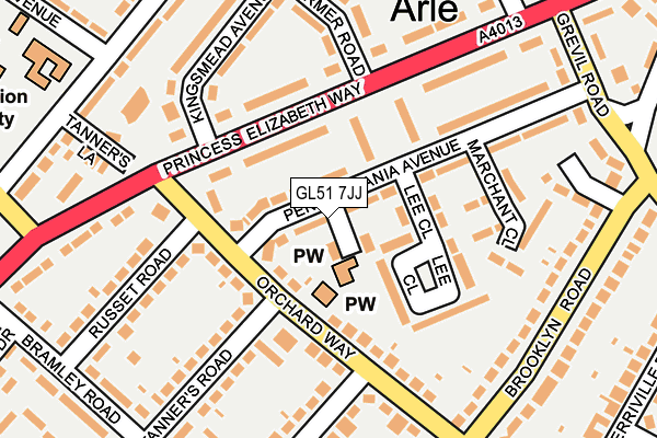 GL51 7JJ map - OS OpenMap – Local (Ordnance Survey) GL51 7JJ map - OS OpenMap – Local (Ordnance Survey)