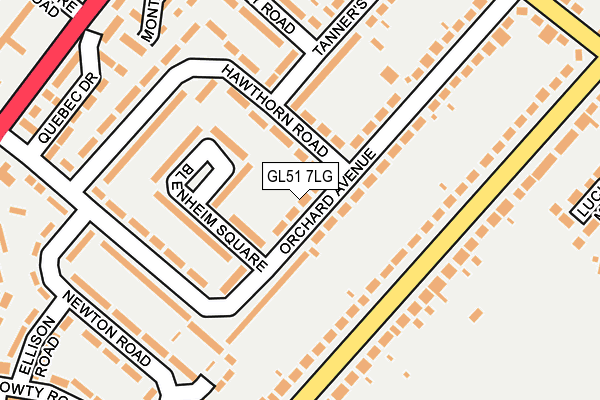 GL51 7LG map - OS OpenMap – Local (Ordnance Survey) GL51 7LG map - OS OpenMap – Local (Ordnance Survey)
