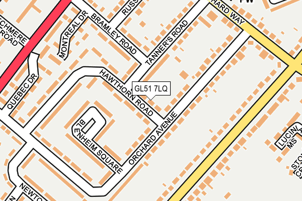 GL51 7LQ map - OS OpenMap – Local (Ordnance Survey) GL51 7LQ map - OS OpenMap – Local (Ordnance Survey)