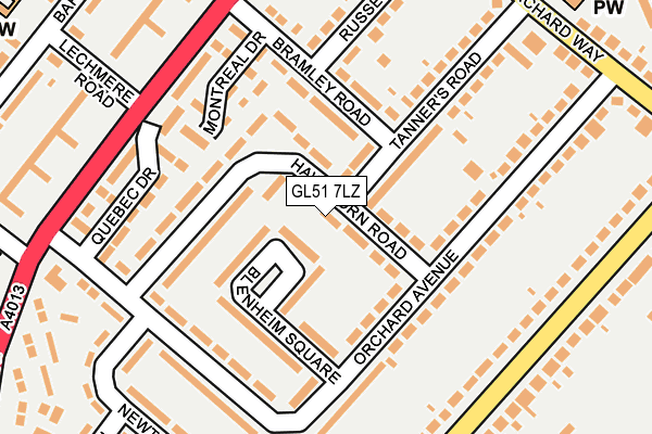 GL51 7LZ map - OS OpenMap – Local (Ordnance Survey) GL51 7LZ map - OS OpenMap – Local (Ordnance Survey)