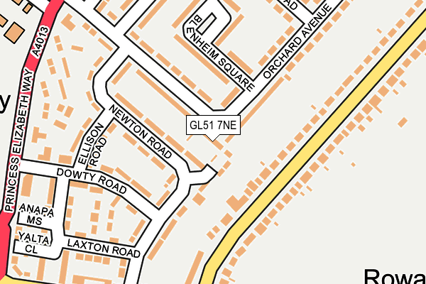 GL51 7NE map - OS OpenMap – Local (Ordnance Survey) GL51 7NE map - OS OpenMap – Local (Ordnance Survey)