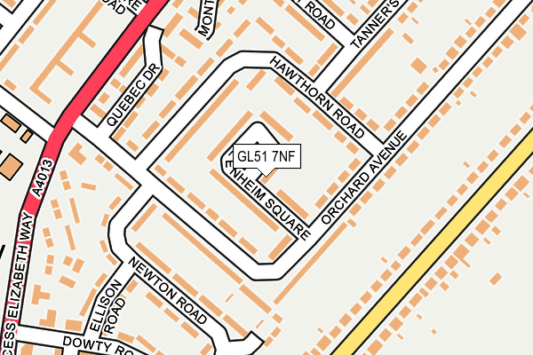 GL51 7NF map - OS OpenMap – Local (Ordnance Survey) GL51 7NF map - OS OpenMap – Local (Ordnance Survey)