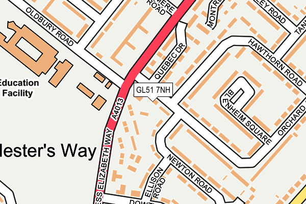 GL51 7NH map - OS OpenMap – Local (Ordnance Survey) GL51 7NH map - OS OpenMap – Local (Ordnance Survey)