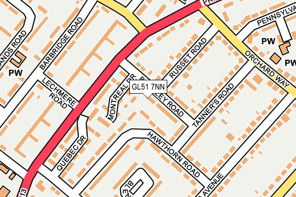GL51 7NN map - OS OpenMap – Local (Ordnance Survey) GL51 7NN map - OS OpenMap – Local (Ordnance Survey)