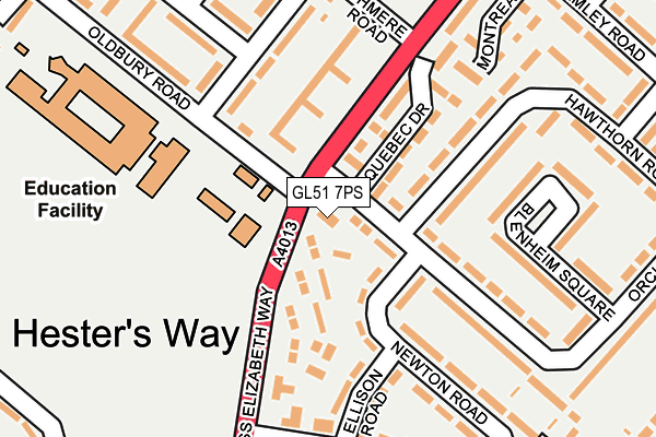GL51 7PS map - OS OpenMap – Local (Ordnance Survey) GL51 7PS map - OS OpenMap – Local (Ordnance Survey)
