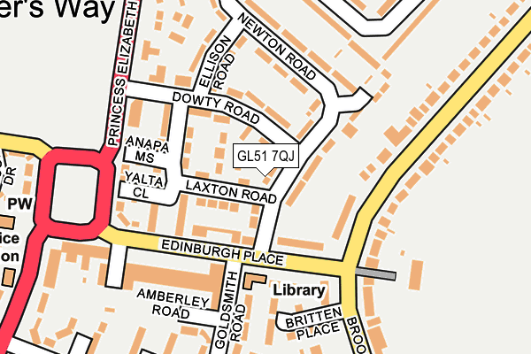 GL51 7QJ map - OS OpenMap – Local (Ordnance Survey) GL51 7QJ map - OS OpenMap – Local (Ordnance Survey)