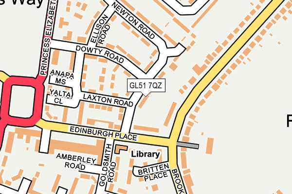 GL51 7QZ map - OS OpenMap – Local (Ordnance Survey) GL51 7QZ map - OS OpenMap – Local (Ordnance Survey)