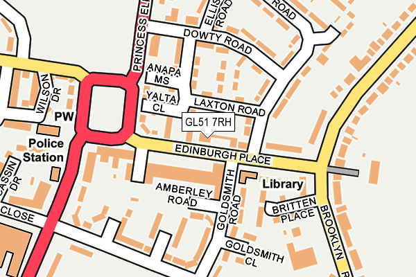GL51 7RH map - OS OpenMap – Local (Ordnance Survey) GL51 7RH map - OS OpenMap – Local (Ordnance Survey)