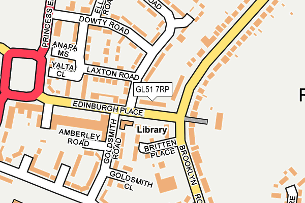 GL51 7RP map - OS OpenMap – Local (Ordnance Survey) GL51 7RP map - OS OpenMap – Local (Ordnance Survey)