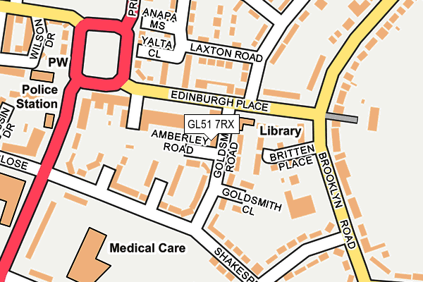 GL51 7RX map - OS OpenMap – Local (Ordnance Survey) GL51 7RX map - OS OpenMap – Local (Ordnance Survey)