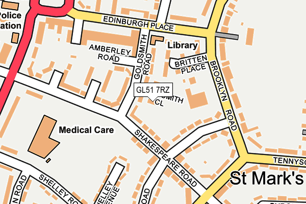 GL51 7RZ map - OS OpenMap – Local (Ordnance Survey) GL51 7RZ map - OS OpenMap – Local (Ordnance Survey)