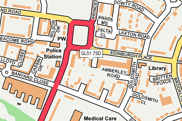 GL51 7SD map - OS OpenMap – Local (Ordnance Survey) GL51 7SD map - OS OpenMap – Local (Ordnance Survey)