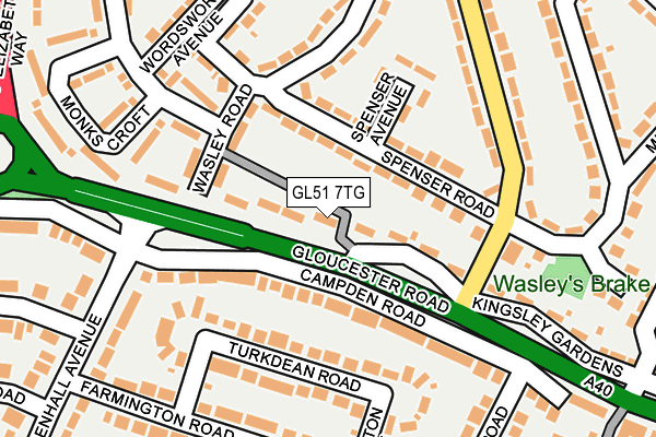GL51 7TG map - OS OpenMap – Local (Ordnance Survey) GL51 7TG map - OS OpenMap – Local (Ordnance Survey)