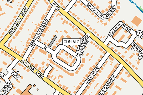 GL51 8LG map - OS OpenMap – Local (Ordnance Survey) GL51 8LG map - OS OpenMap – Local (Ordnance Survey)
