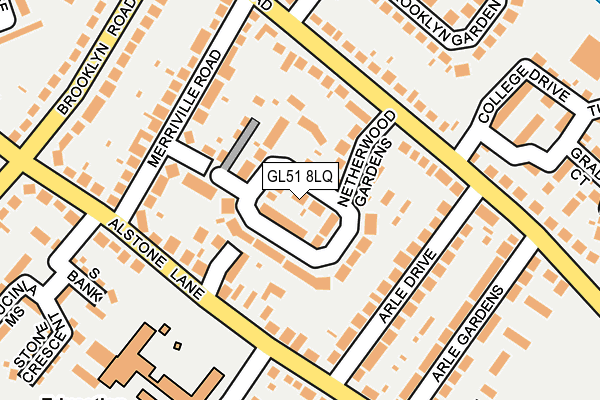 GL51 8LQ map - OS OpenMap – Local (Ordnance Survey) GL51 8LQ map - OS OpenMap – Local (Ordnance Survey)