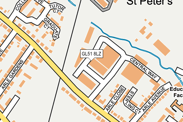 GL51 8LZ map - OS OpenMap – Local (Ordnance Survey)