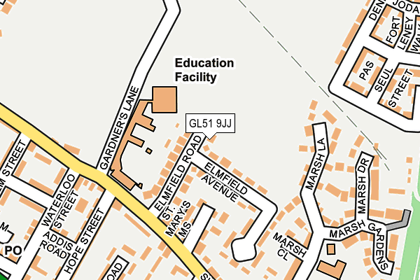 GL51 9JJ map - OS OpenMap – Local (Ordnance Survey) GL51 9JJ map - OS OpenMap – Local (Ordnance Survey)