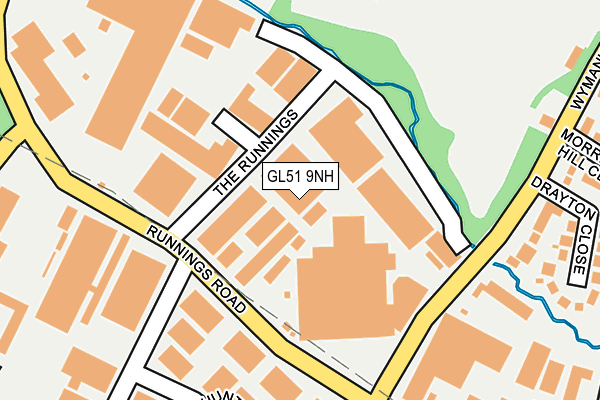 GL51 9NH map - OS OpenMap – Local (Ordnance Survey) GL51 9NH map - OS OpenMap – Local (Ordnance Survey)