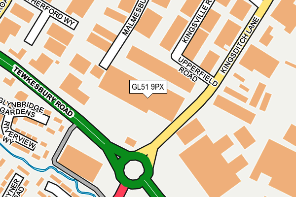 GL51 9PX map - OS OpenMap – Local (Ordnance Survey) GL51 9PX map - OS OpenMap – Local (Ordnance Survey)