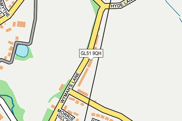 GL51 9QH map - OS OpenMap – Local (Ordnance Survey) GL51 9QH map - OS OpenMap – Local (Ordnance Survey)
