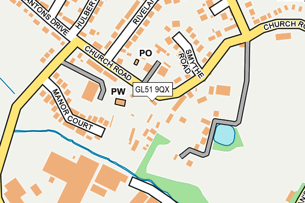 GL51 9QX map - OS OpenMap – Local (Ordnance Survey) GL51 9QX map - OS OpenMap – Local (Ordnance Survey)