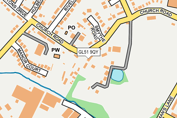 GL51 9QY map - OS OpenMap – Local (Ordnance Survey) GL51 9QY map - OS OpenMap – Local (Ordnance Survey)