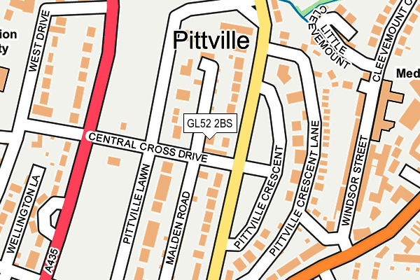 GL52 2BS map - OS OpenMap – Local (Ordnance Survey) GL52 2BS map - OS OpenMap – Local (Ordnance Survey)