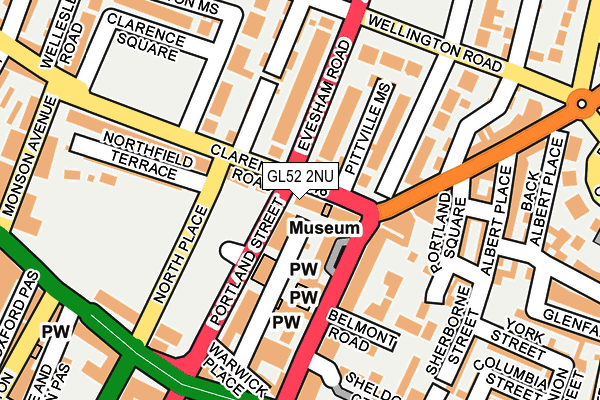 GL52 2NU map - OS OpenMap – Local (Ordnance Survey) GL52 2NU map - OS OpenMap – Local (Ordnance Survey)