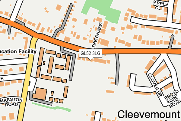 GL52 3LG map - OS OpenMap – Local (Ordnance Survey) GL52 3LG map - OS OpenMap – Local (Ordnance Survey)