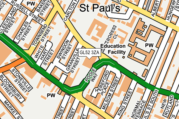 GL52 3ZA map - OS OpenMap – Local (Ordnance Survey) GL52 3ZA map - OS OpenMap – Local (Ordnance Survey)