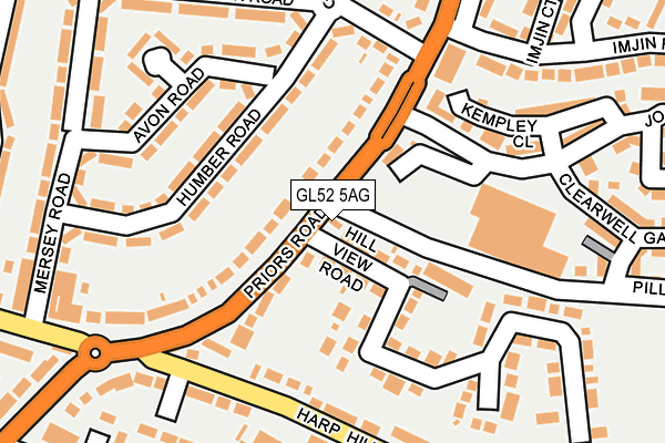 GL52 5AG map - OS OpenMap – Local (Ordnance Survey) GL52 5AG map - OS OpenMap – Local (Ordnance Survey)